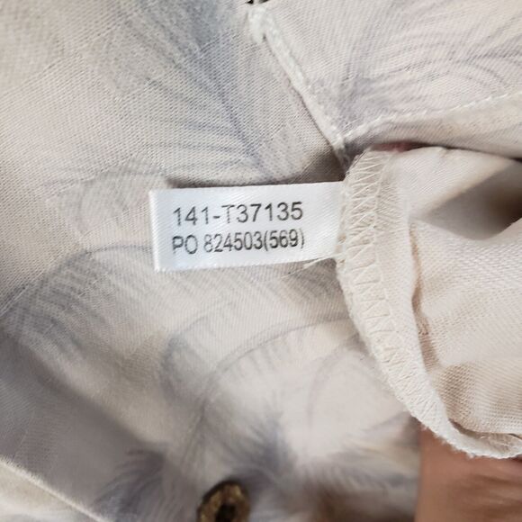 Tommy Bahama 100% Silk Hawaiian Button Up Shirt Mens Size XL Yellow Floral 52x31 - Picture 10 of 11